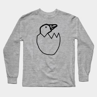 Baby Goose Egg Outline Long Sleeve T-Shirt